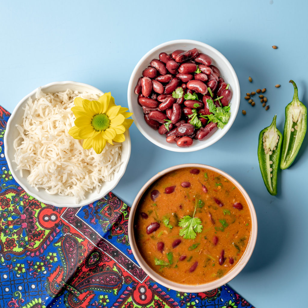 Baji's Kitchen Luton the different types of curry: Mothi Daal Chawal